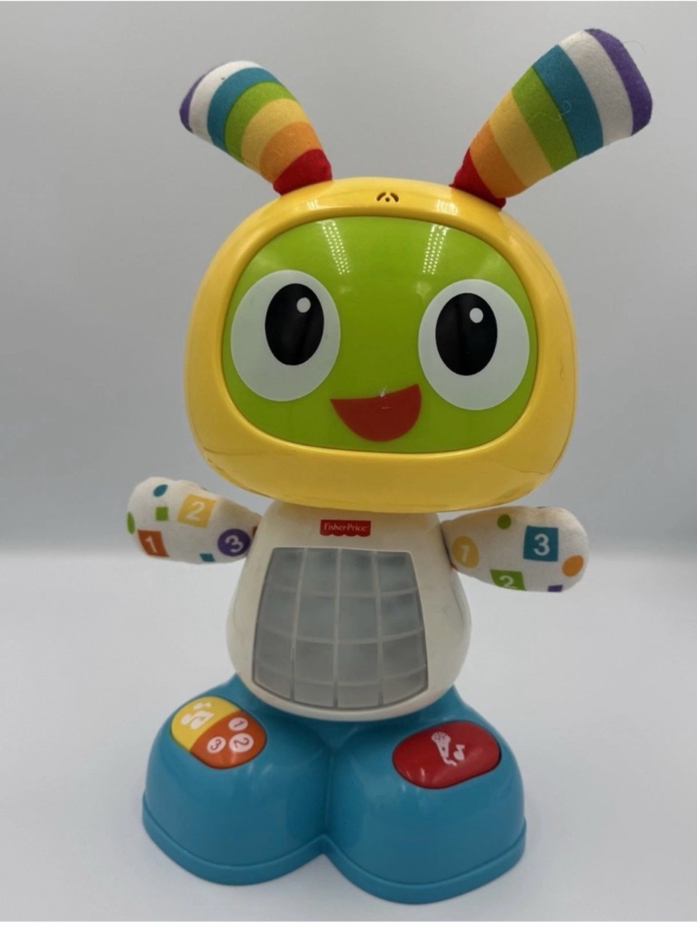 Fisher-Price Rainbow Buddy Interactive Learning Toy - Yellow, Green & Blue